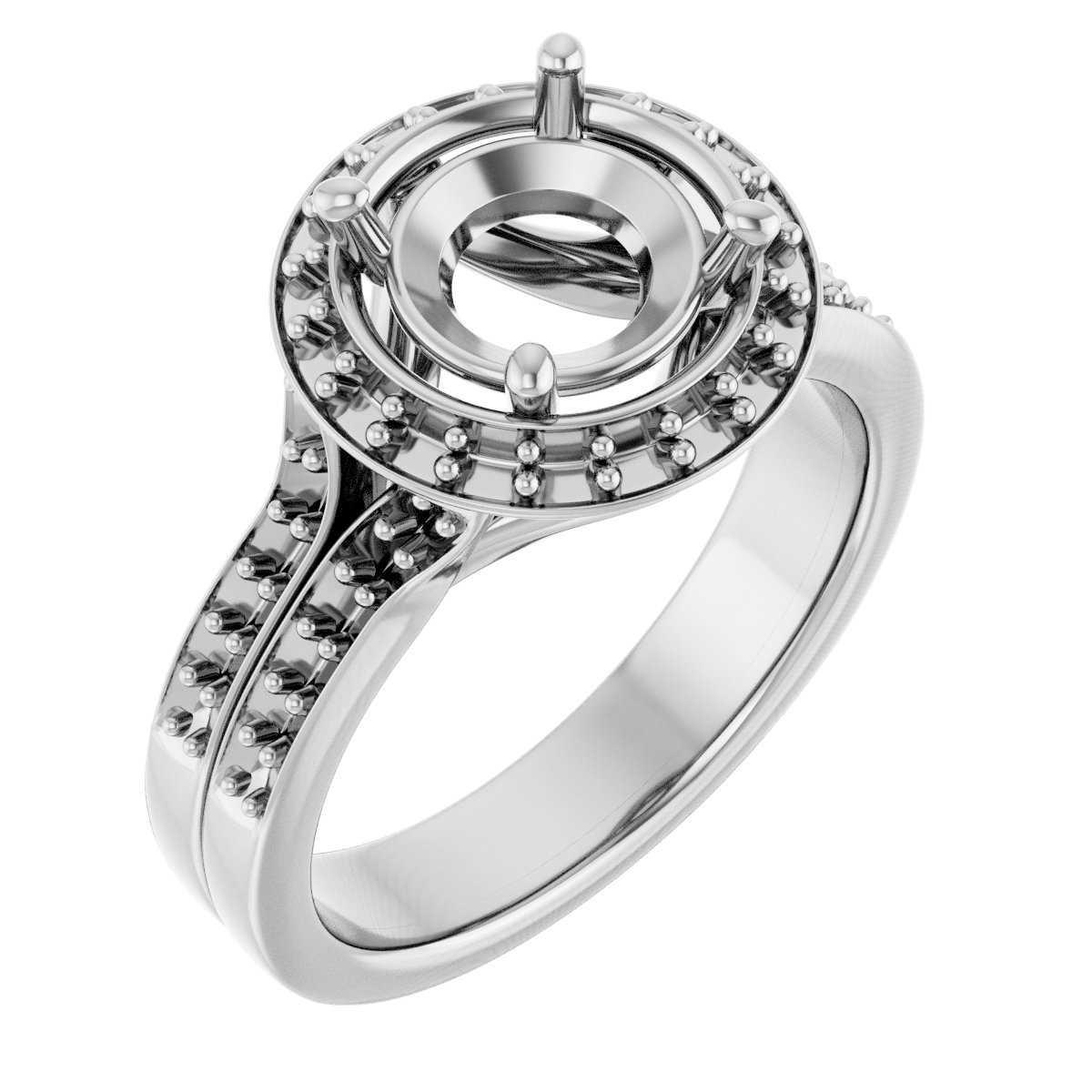 Halo-Style Engagement Ring