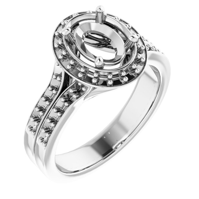 Halo-Style Engagement Ring