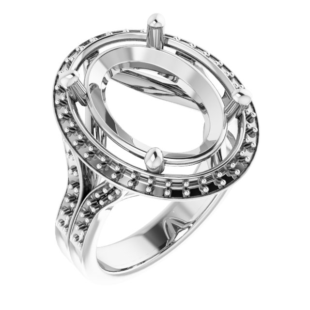 Halo-Style Engagement Ring