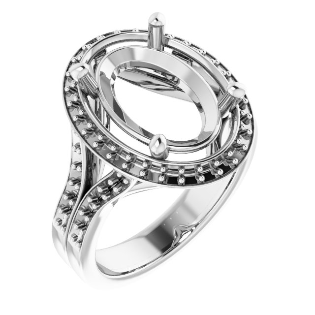 Halo-Style Engagement Ring