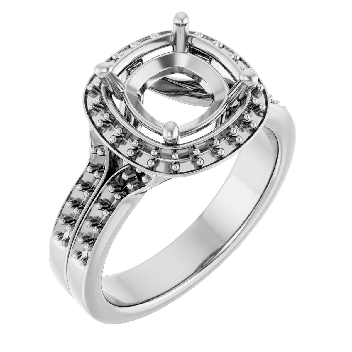 Halo-Style Engagement Ring