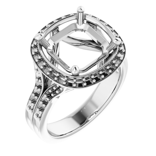 Halo-Style Engagement Ring
