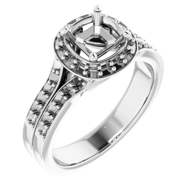 Halo-Style Engagement Ring