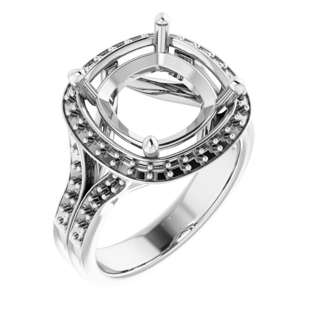 Halo-Style Engagement Ring