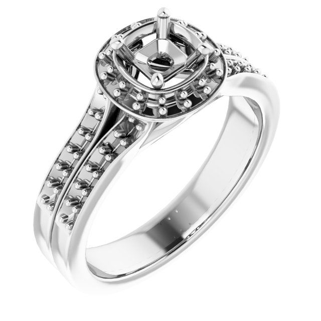 Halo-Style Engagement Ring
