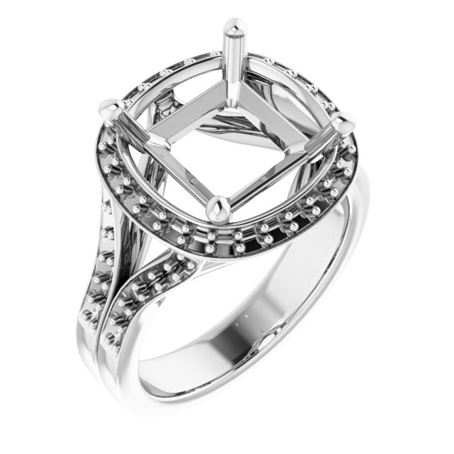 Halo-Style Engagement Ring