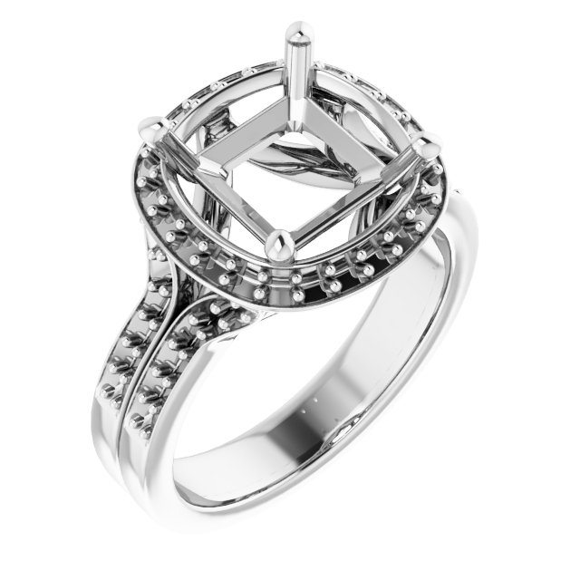 Halo-Style Engagement Ring
