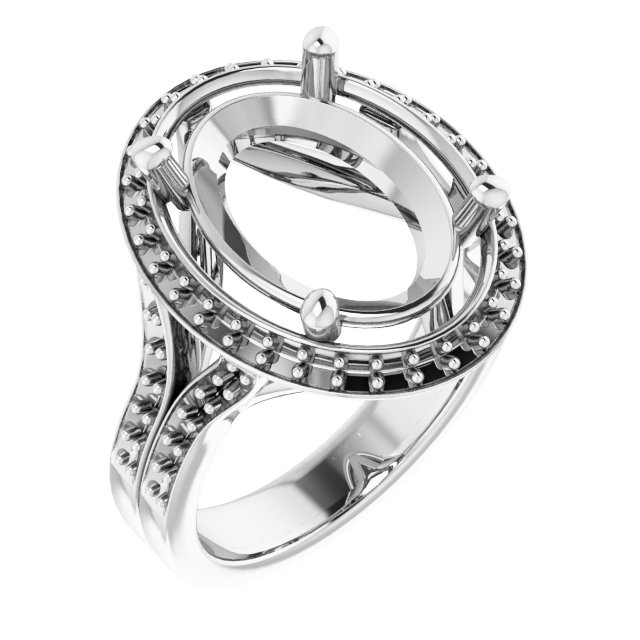 Halo-Style Engagement Ring