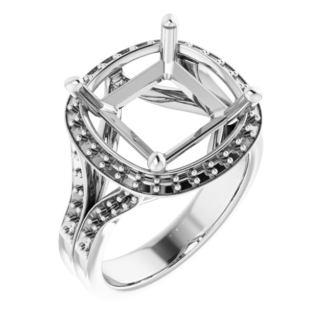Halo-Style Engagement Ring