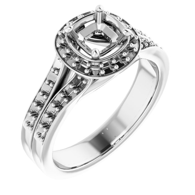 Halo-Style Engagement Ring