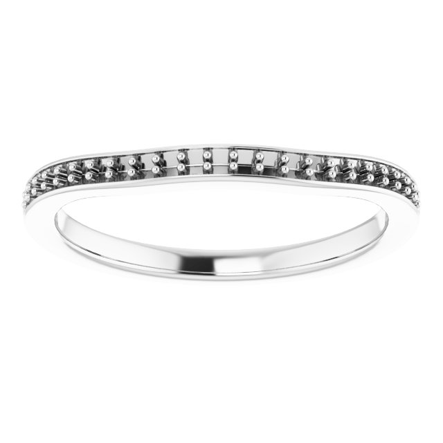 Band Mounting for 5x5 mm Heart Ring view 3