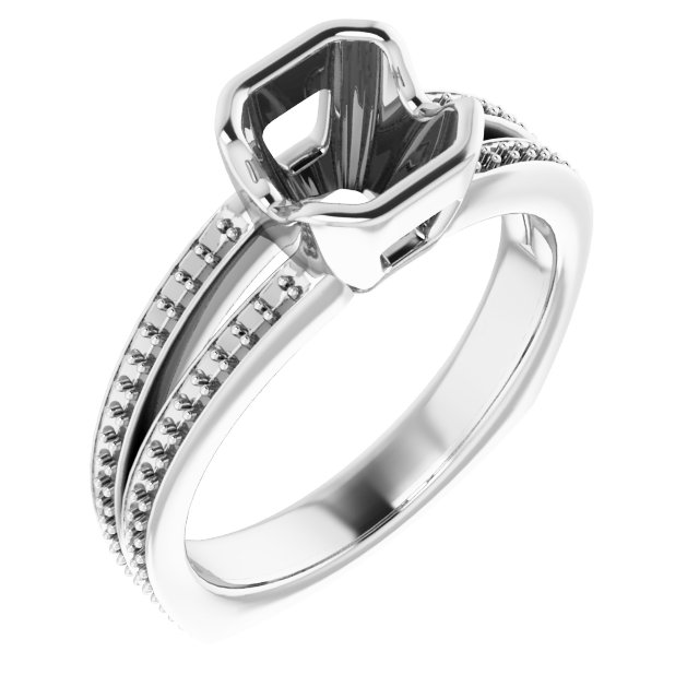 Bezel-Set Accented Ring