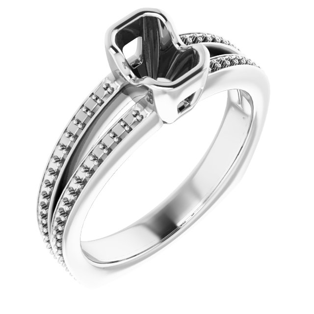 Bezel-Set Accented Ring