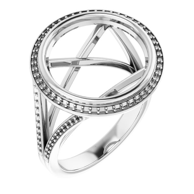 Bezel-Set Halo-Style Ring