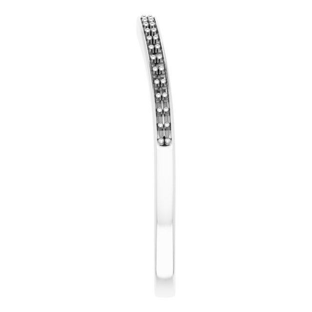 Band Mounting for 12x6 mm Marquise Ring view 4