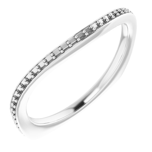 Band Mounting for 5 mm Asscher Ring