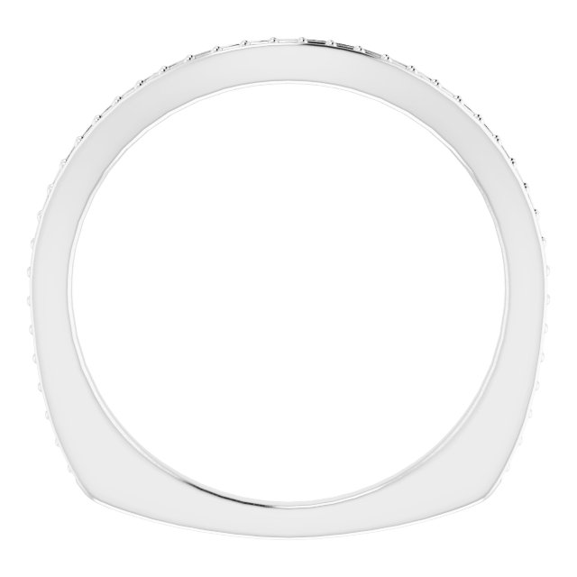 Band Mounting for 5 mm Asscher Ring view 2