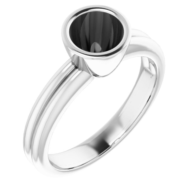 Bezel-Set Solitaire Engagement Ring
