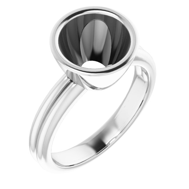 Bezel-Set Solitaire Engagement Ring