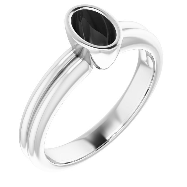 Bezel-Set Solitaire Engagement Ring