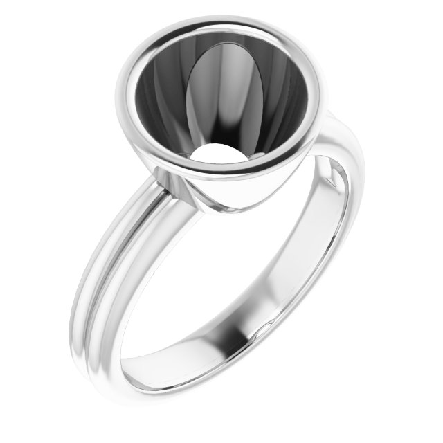 Bezel-Set Solitaire Engagement Ring