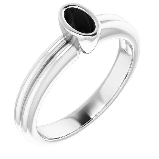 Bezel-Set Solitaire Engagement Ring
