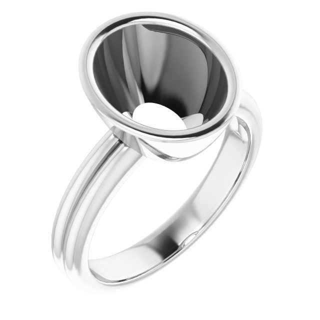 Bezel-Set Solitaire Engagement Ring