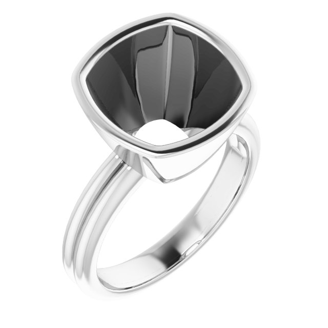 Bezel-Set Solitaire Engagement Ring
