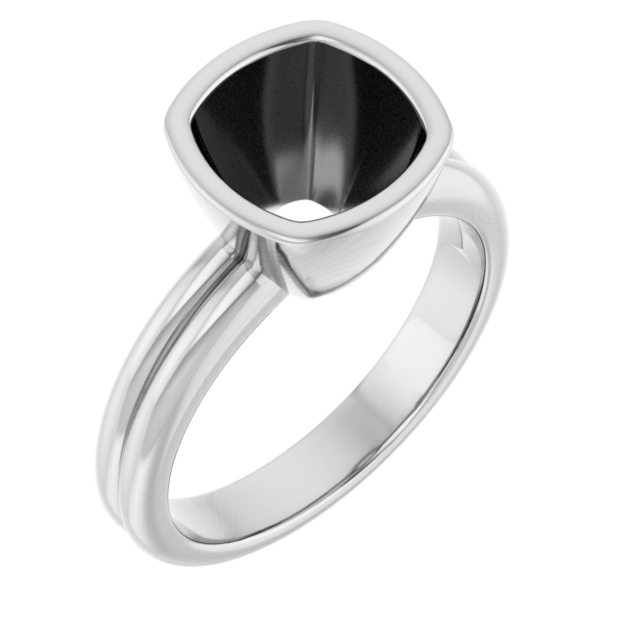 Bezel-Set Solitaire Engagement Ring