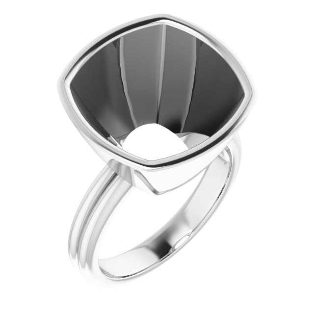 Bezel-Set Solitaire Engagement Ring