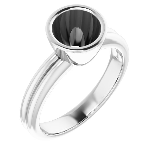 Bezel-Set Solitaire Engagement Ring