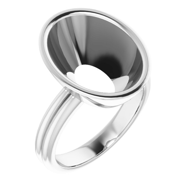 Bezel-Set Solitaire Engagement Ring
