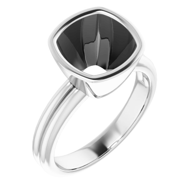 Bezel-Set Solitaire Engagement Ring
