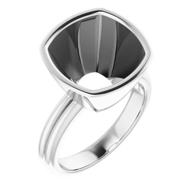 Bezel-Set Solitaire Engagement Ring