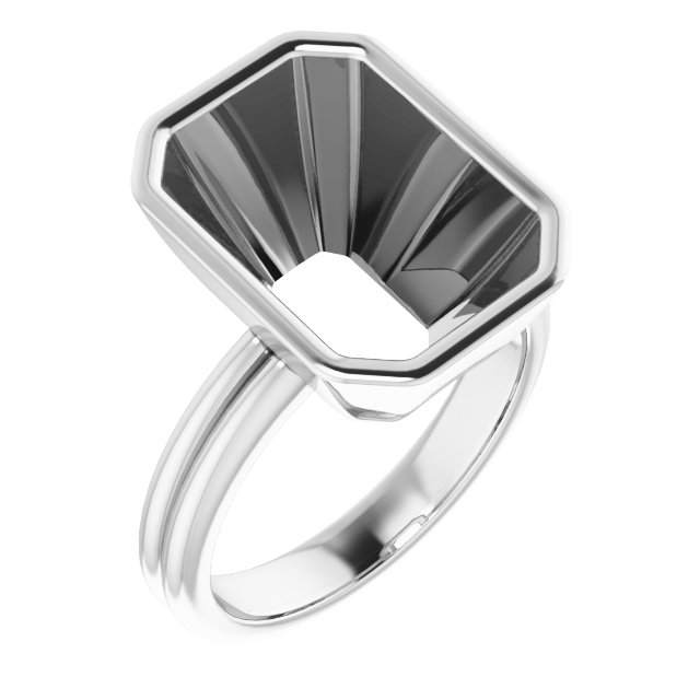 Bezel-Set Solitaire Engagement Ring