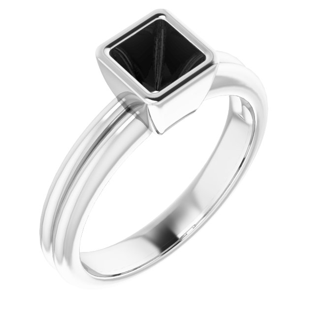 Bezel-Set Solitaire Engagement Ring