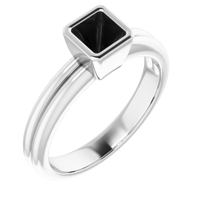 Bezel-Set Solitaire Engagement Ring