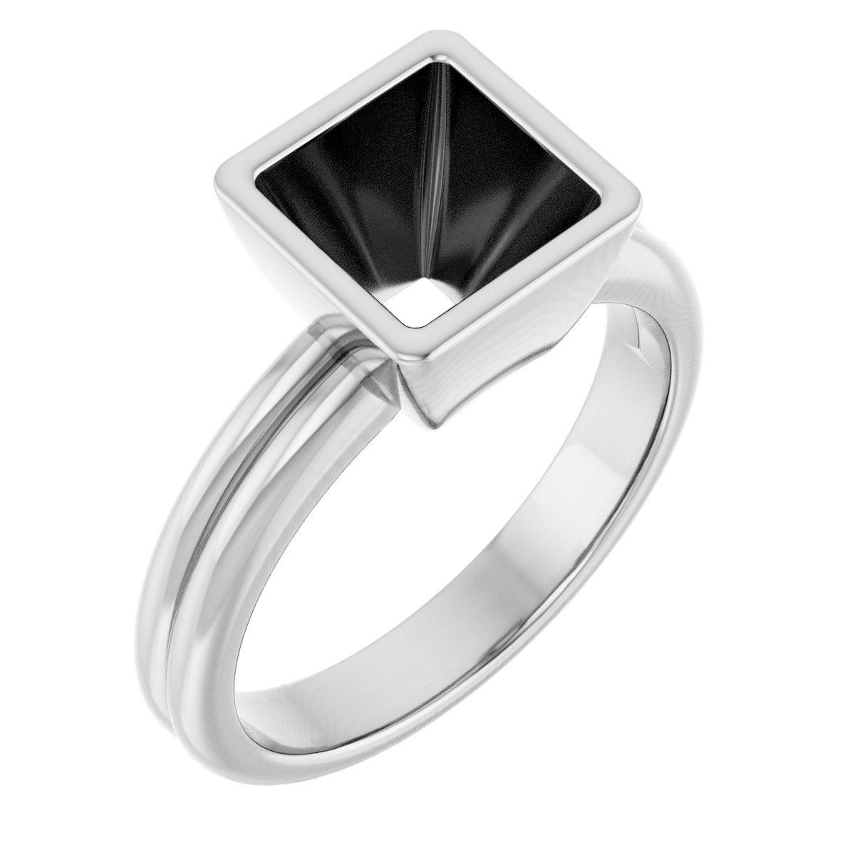 Bezel-Set Solitaire Engagement Ring