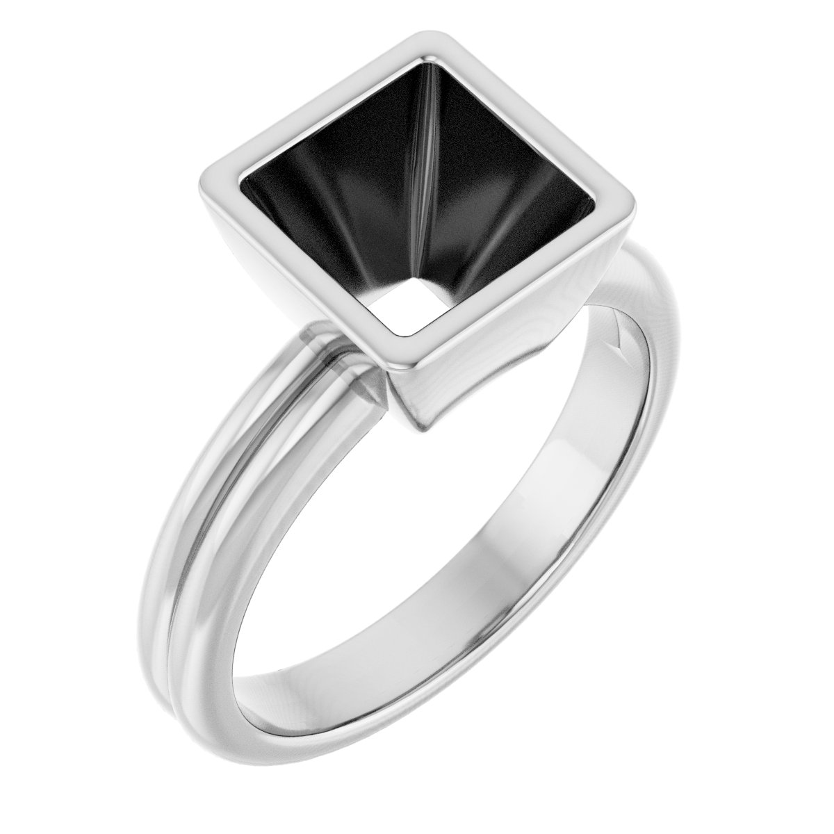 Bezel-Set Solitaire Engagement Ring