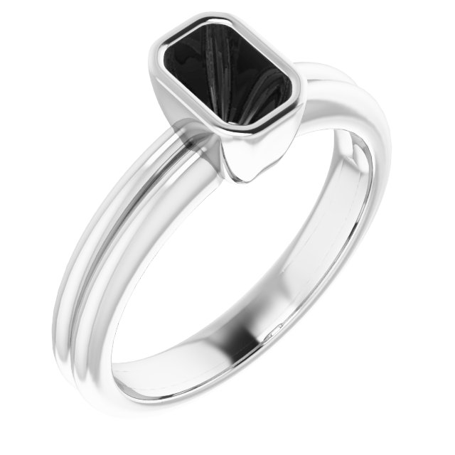 Bezel-Set Solitaire Engagement Ring