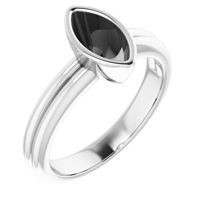 Bezel-Set Solitaire Engagement Ring