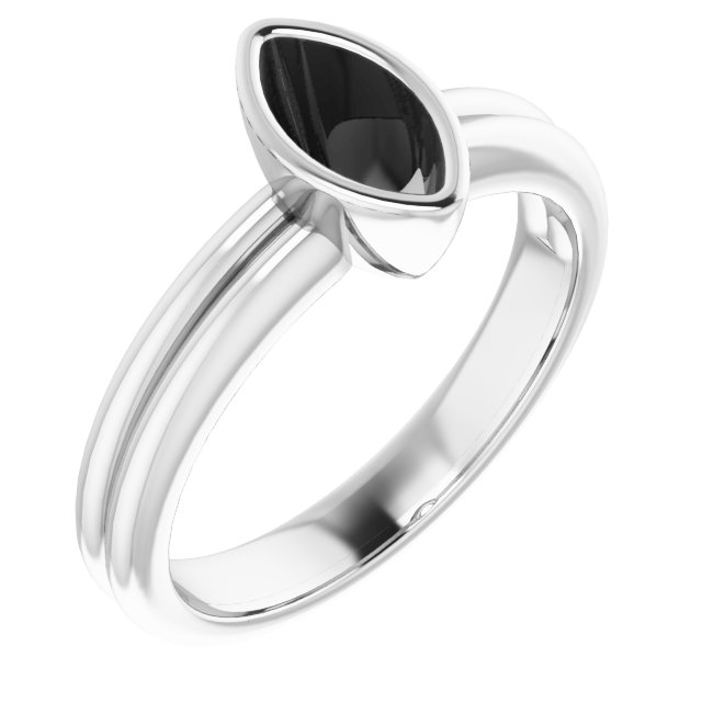 Bezel-Set Solitaire Engagement Ring
