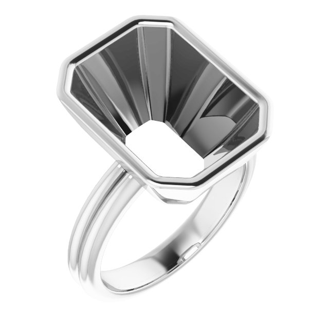 Bezel-Set Solitaire Engagement Ring