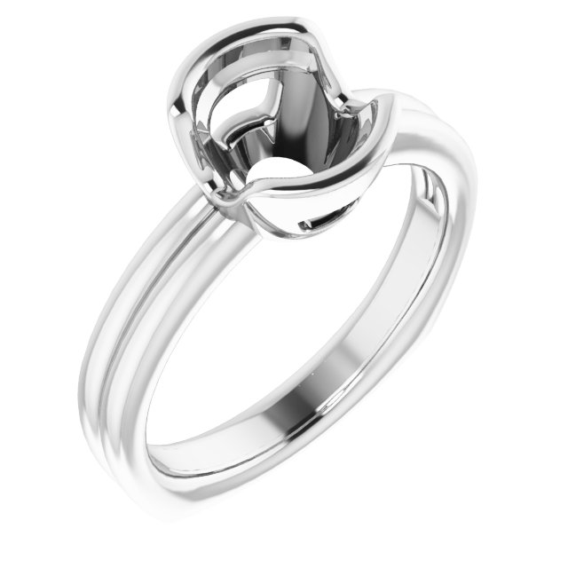 Platinum 7.4 mm Round Ring Mounting 
