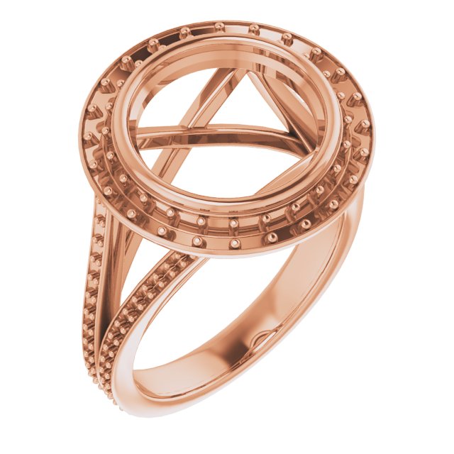 Bezel-Set Halo-Style Engagement Ring