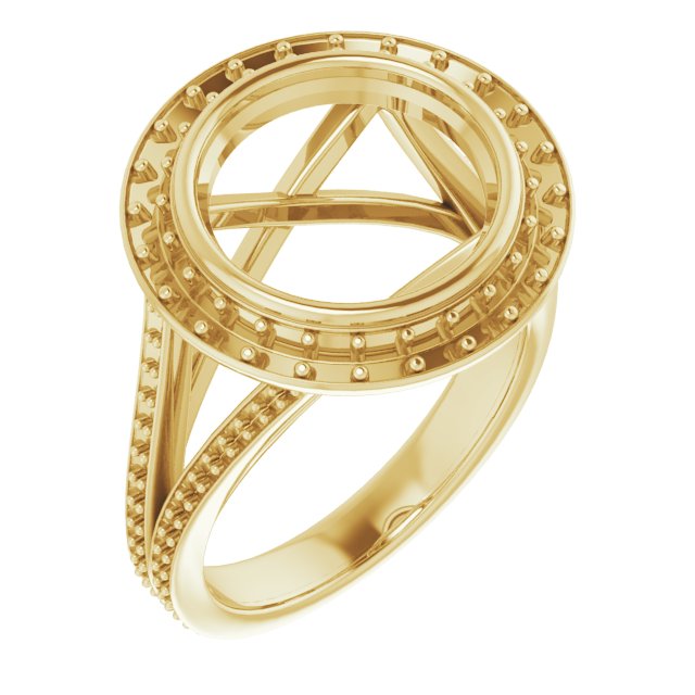 Bezel-Set Halo-Style Engagement Ring