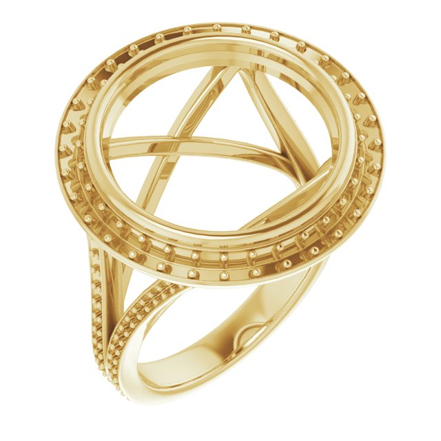Bezel-Set Halo-Style Engagement Ring
