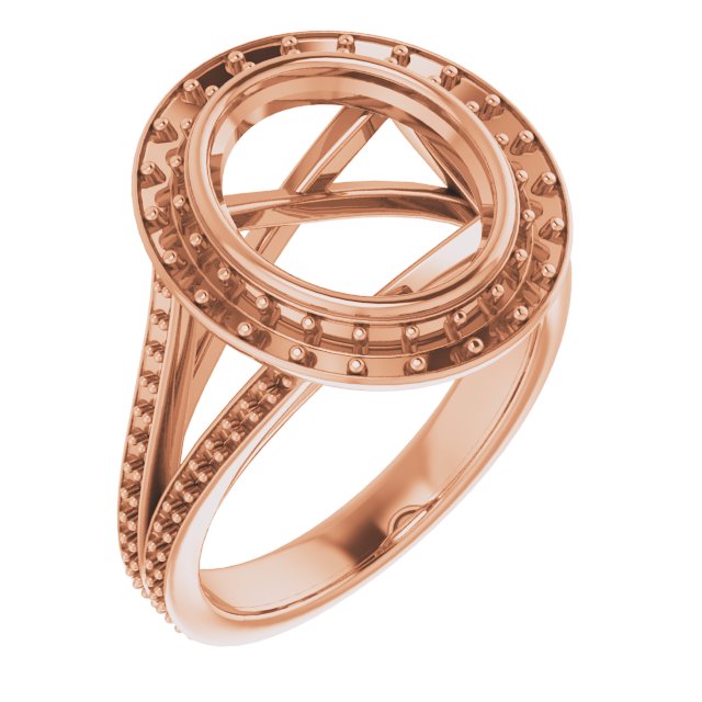 Bezel-Set Halo-Style Engagement Ring