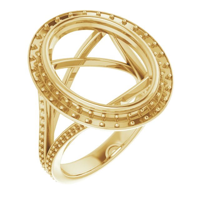 Bezel-Set Halo-Style Engagement Ring