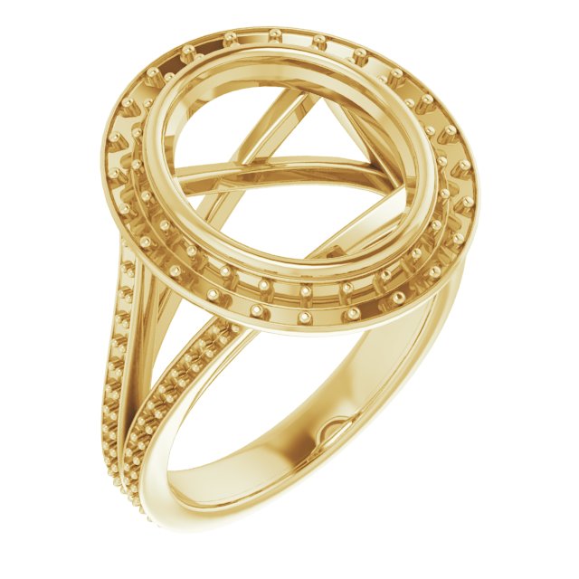 Bezel-Set Halo-Style Engagement Ring